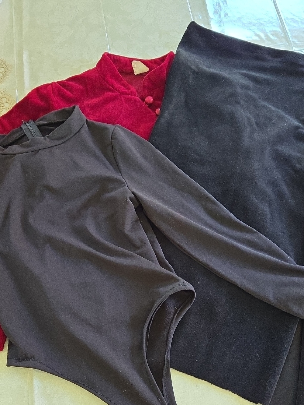 Lot Of (3) Unfinished Upcycles Handmade Tops And Bottom